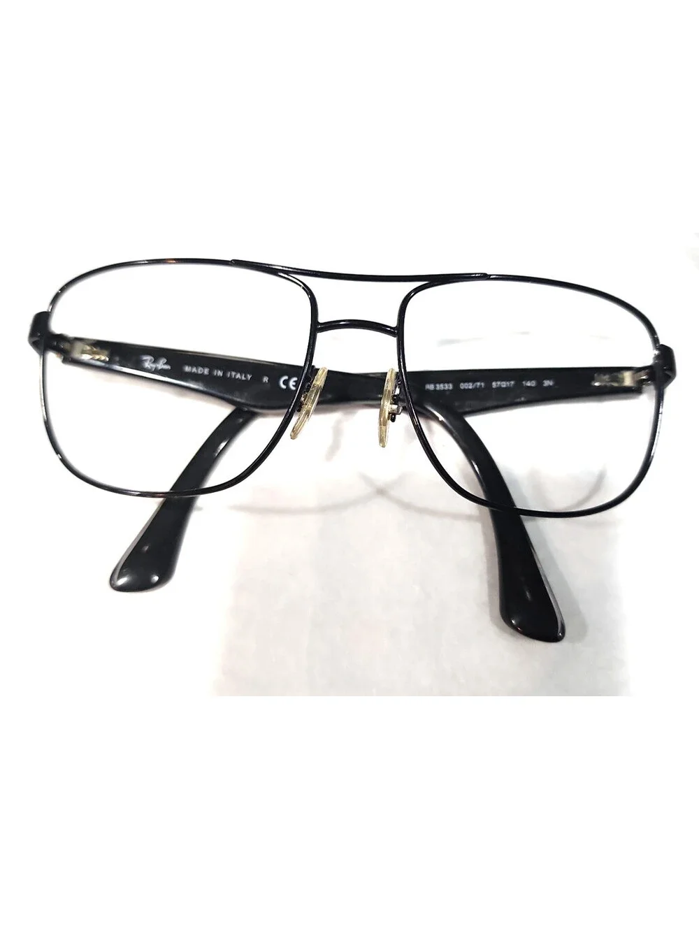 Ray Ban RB3533 002/71 No Lense Black Metal Sunglasses Frame 57-17 140
